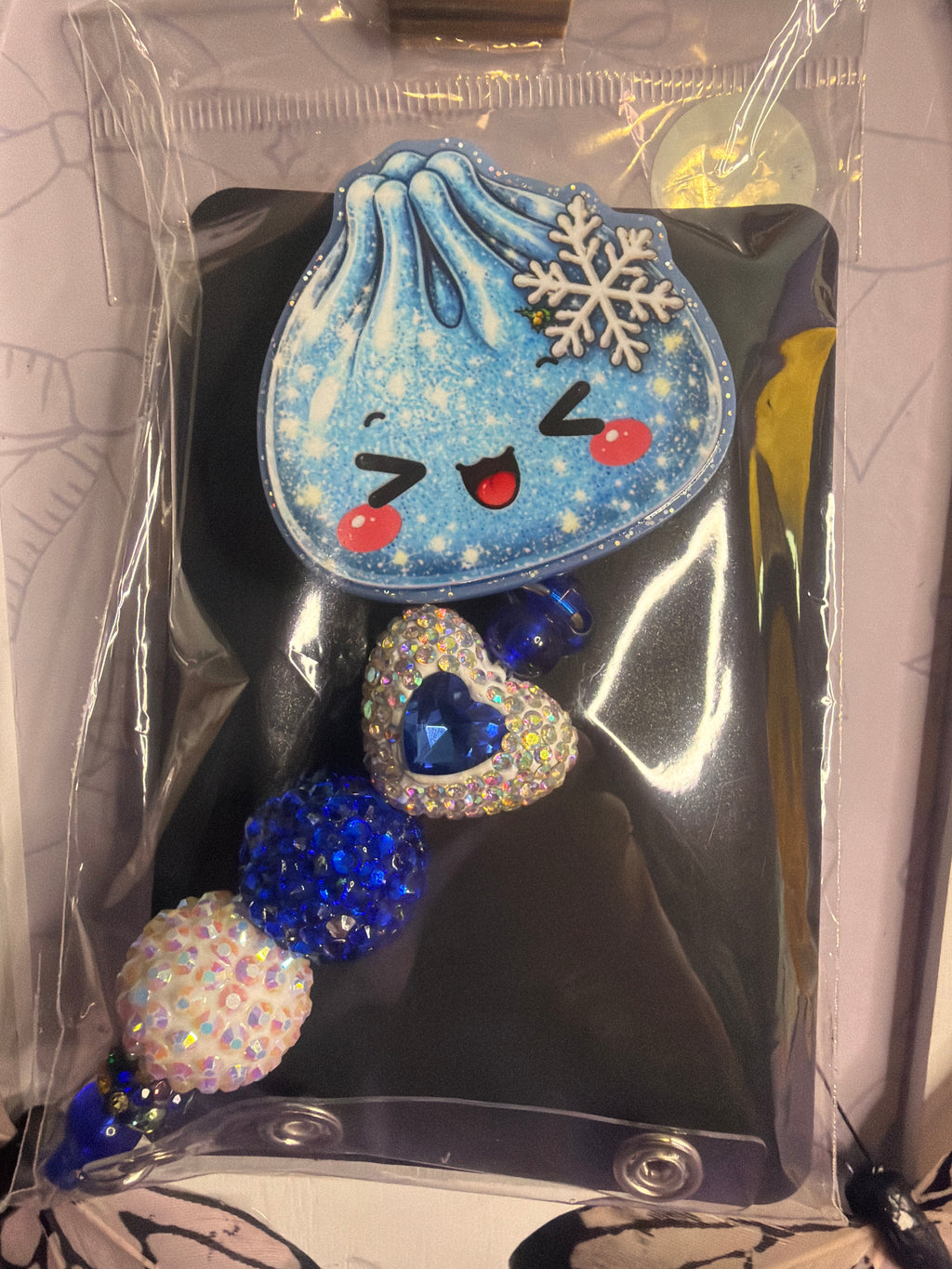 Dumpling Snowflake Badge Reel