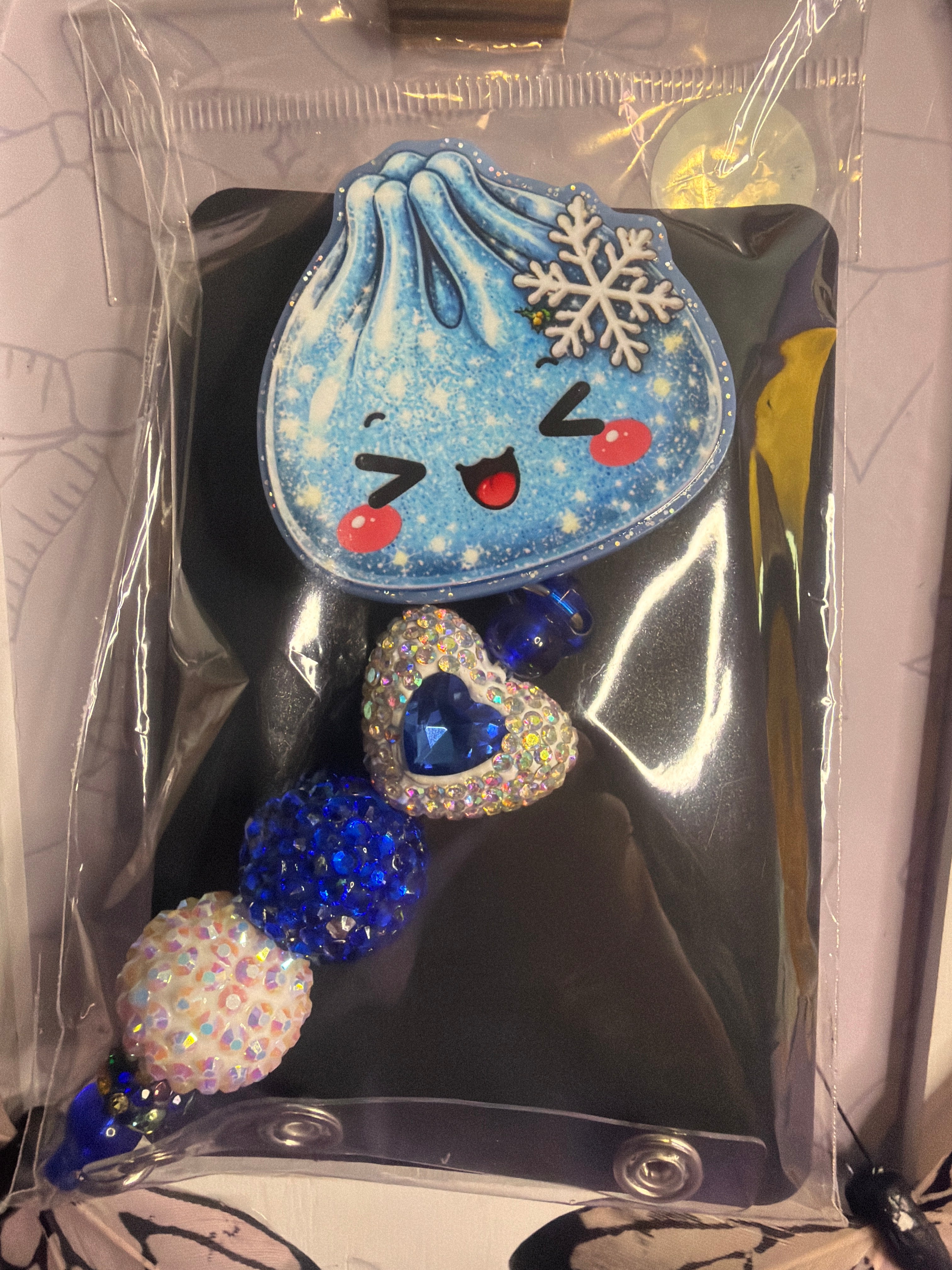 Dumpling Snowflake Badge Reel
