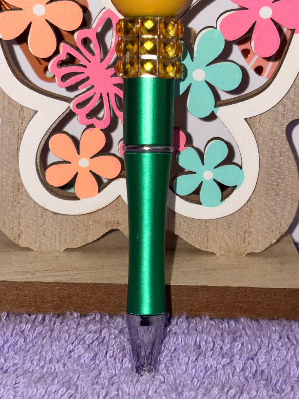 Fall Harvest Gnome Beaded Pen