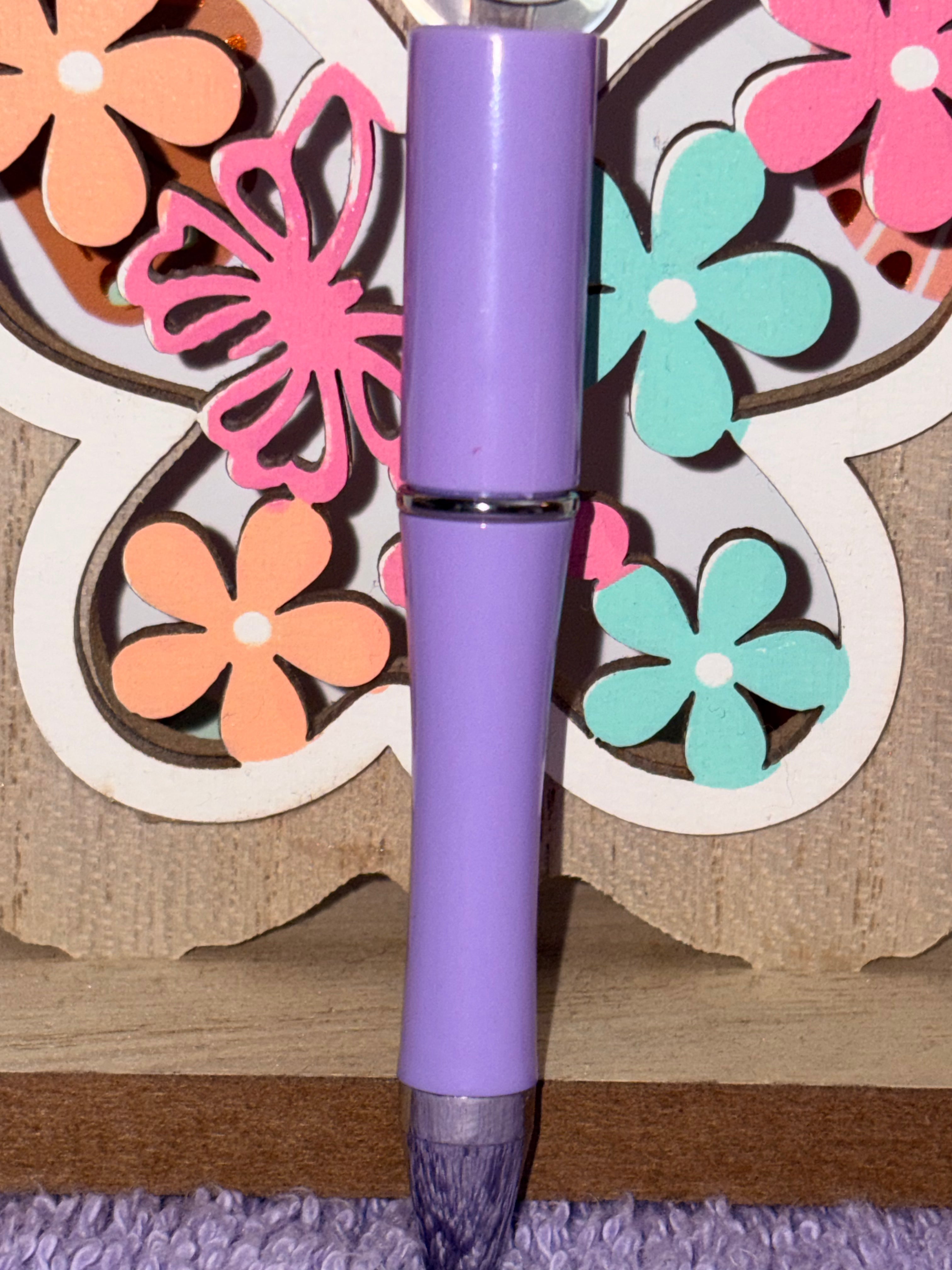 Kuromi & Hello Kitty Sanrio Purple Beaded Pen