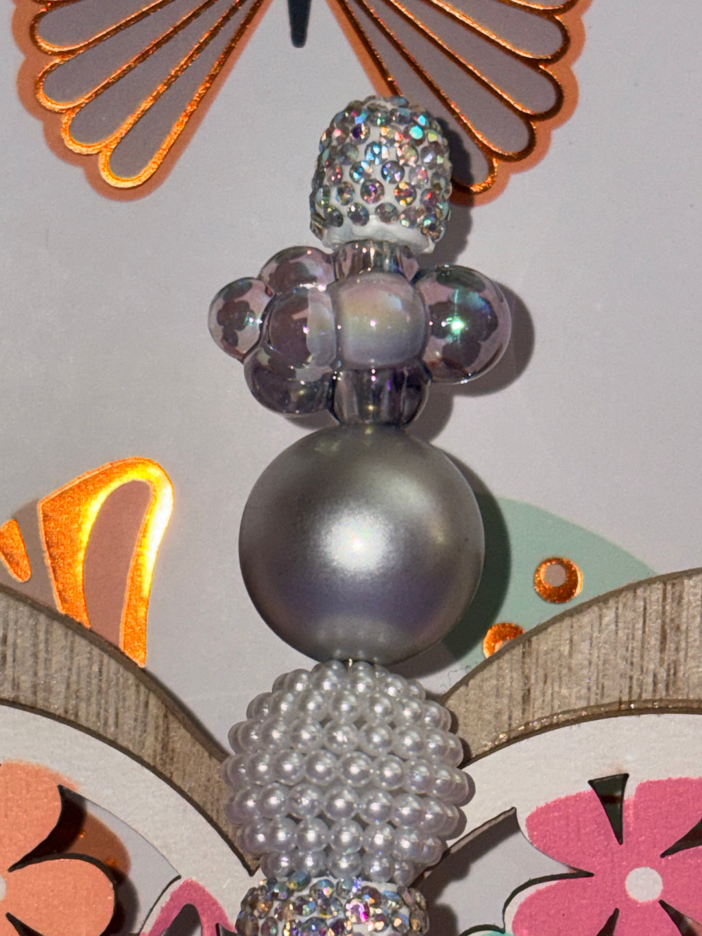 Labubu Character AB Crystal Rhinestone Beaded Pen