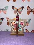 Dr Pepper Beaded Butterfly Pen