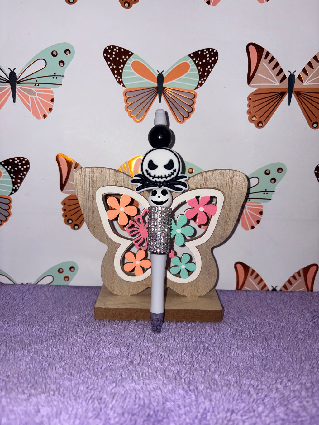 Jack Skellington Beaded Pen