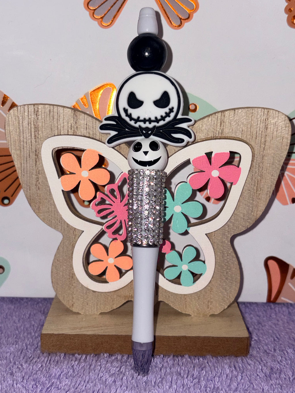 Jack Skellington Beaded Pen