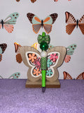 Green Bow Rhinestone Beaded Pen