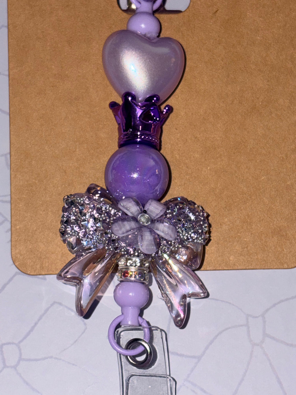 Christmas Disney Princesses Beaded Badge Reel & Card Holder Set