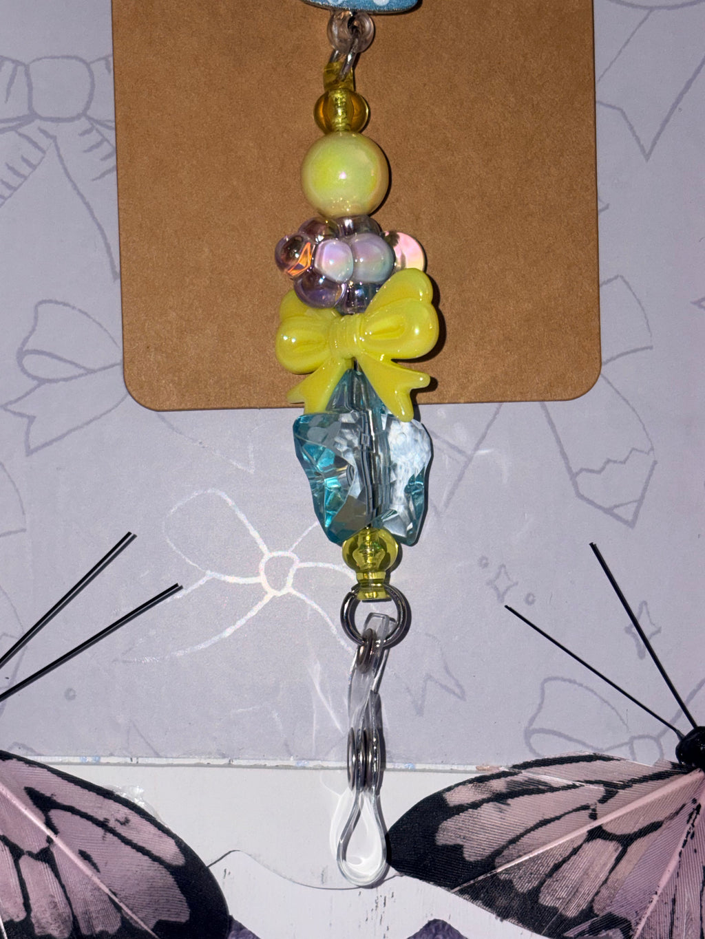 Black Nurse Afro Beaded Badge Reel – Handmade