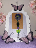 Frankenstein Couple Beaded Badge Reel