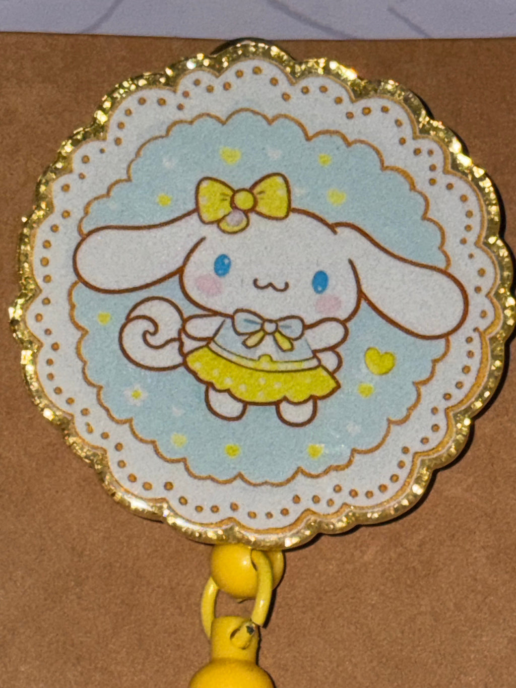 Cinnamoroll Kawaii Beaded Badge Reel
