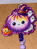 Halloween Kawaii Dumpling Beaded Badge Reel