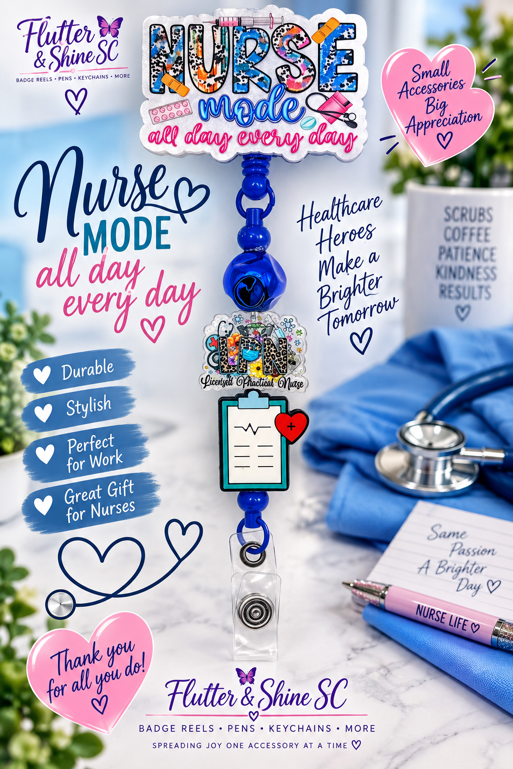 Nurse Mode LPN Badge Reel – Licensed Practical Nurse