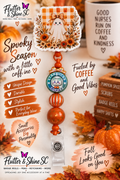Spooky Season Badge Reel – Fall Ghost & Coffee