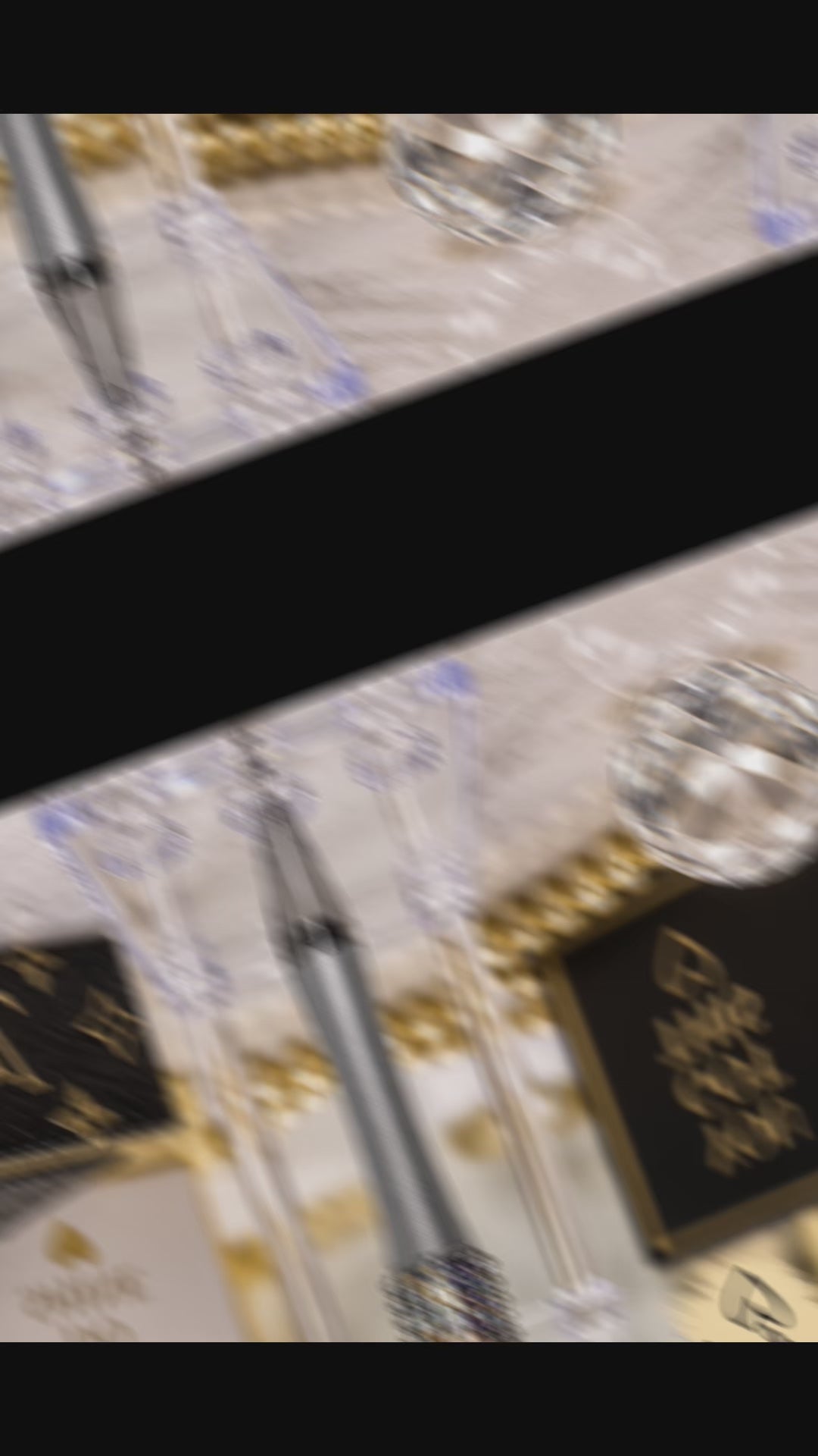 LV Rhinestone Beaded Pen